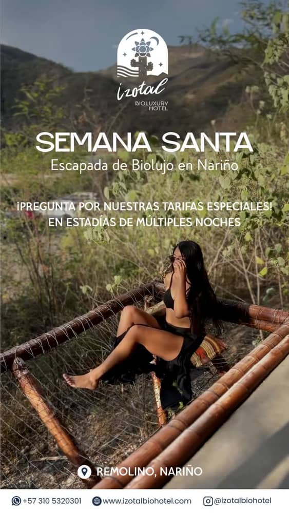 ☀️🌵 Esta Semana Santa no viajes… despierta.
Regálate unos días para desconectarte del ruido, respirar naturaleza, sentir el sol, el agua y la calma que tu alma viene pidiendo.
En Izotal BioLuxury Hotel cada experiencia está diseñada para que descanses, reconectes y vivas algo diferente.
✨ Piscina bajo el cielo del bosque seco
✨ Yoga y conexión consciente
✨ Gastronomía que enamora
✨ Refugios únicos en medio de la naturaleza
Esta es tu señal.
👉 Reserva ahora y vive una Semana Santa inolvidable.
📩 Escríbenos por DM o WhatsApp y asegura tu lugar.