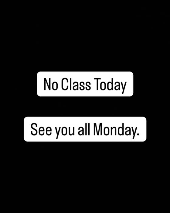 We miss you, but it happens.

See you Monday. ❤️